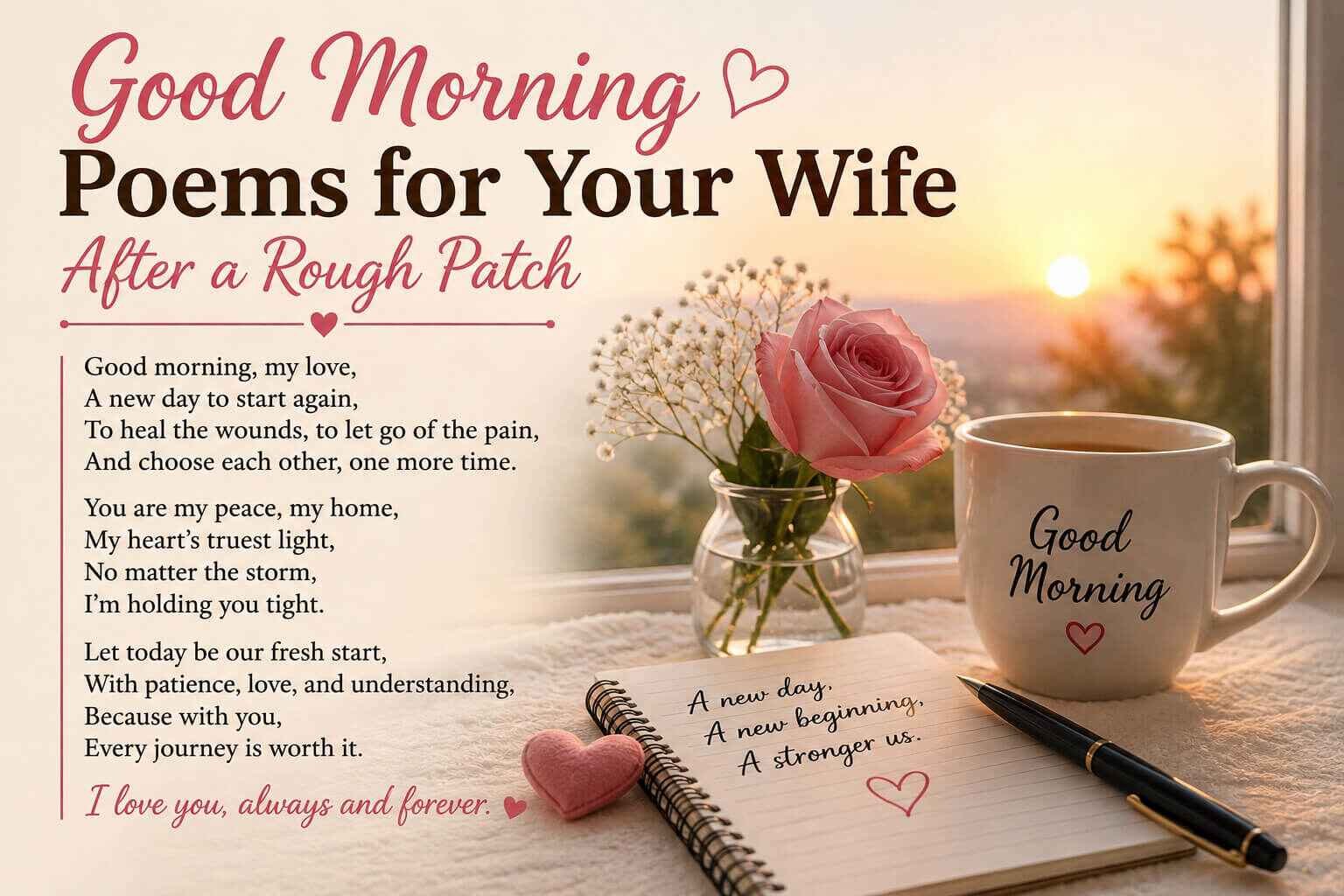 Good Morning Poems for Your Wife After a Rough Patch