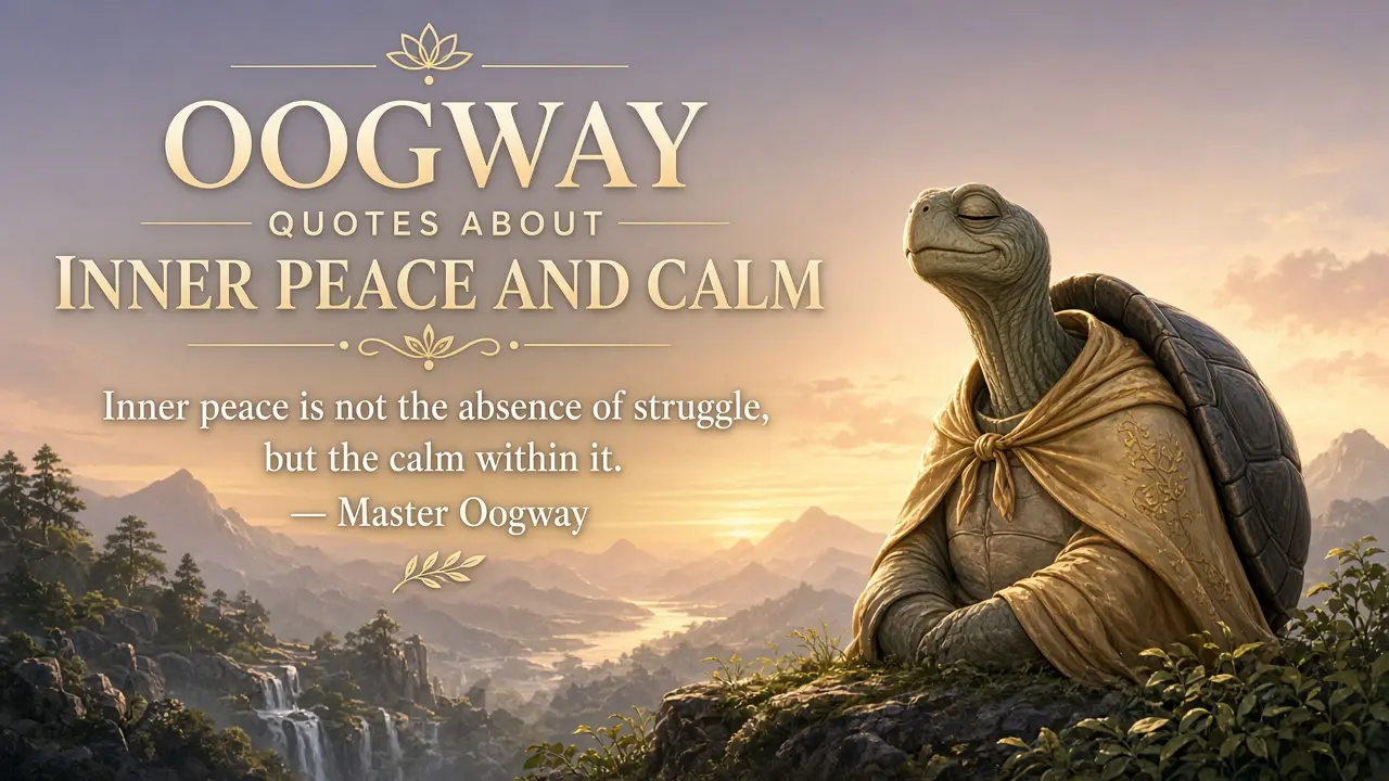Oogway Quotes About Inner Peace and Calm