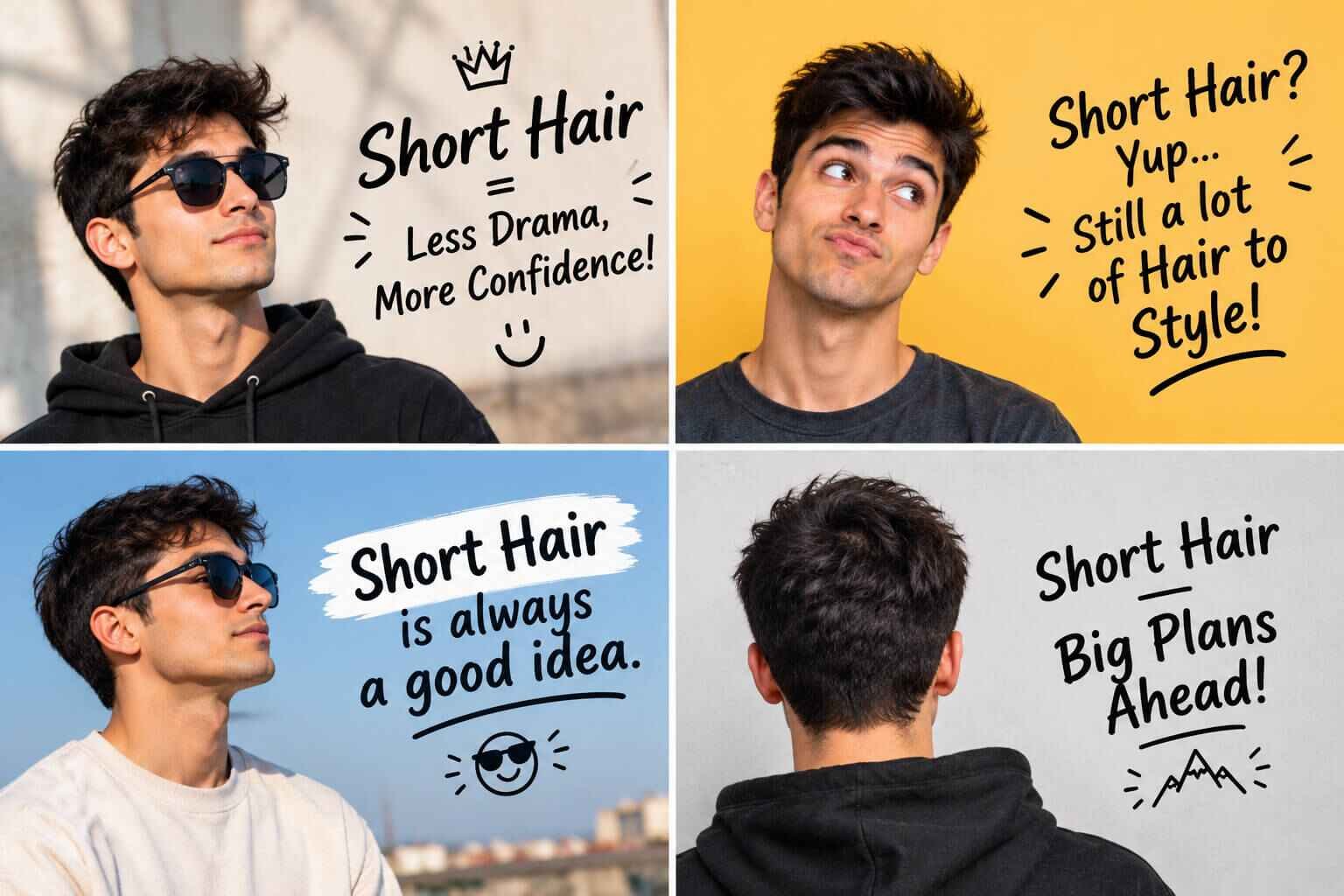 Short Hair Quotes Funny Enough for Instagram