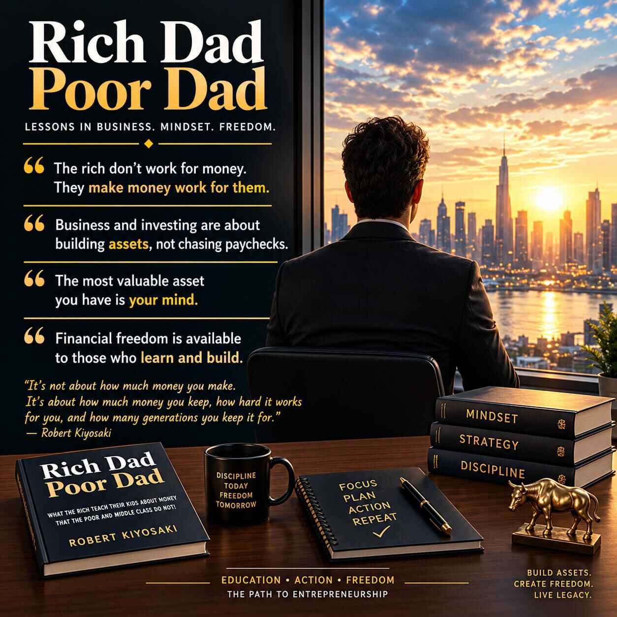 Rich Dad Poor Dad Quotes About Business and Entrepreneurship