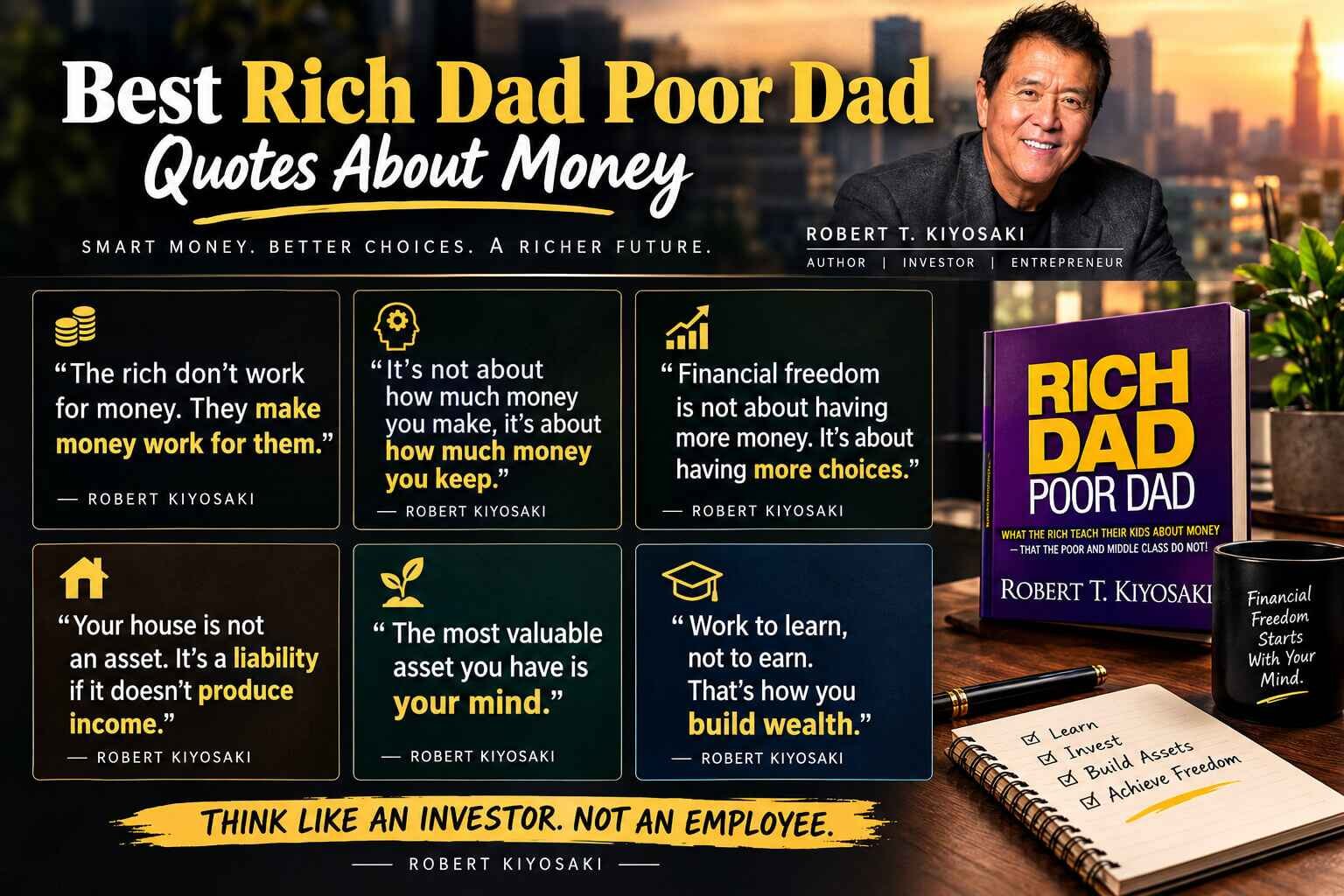 Best Rich Dad Poor Dad Quotes About Money