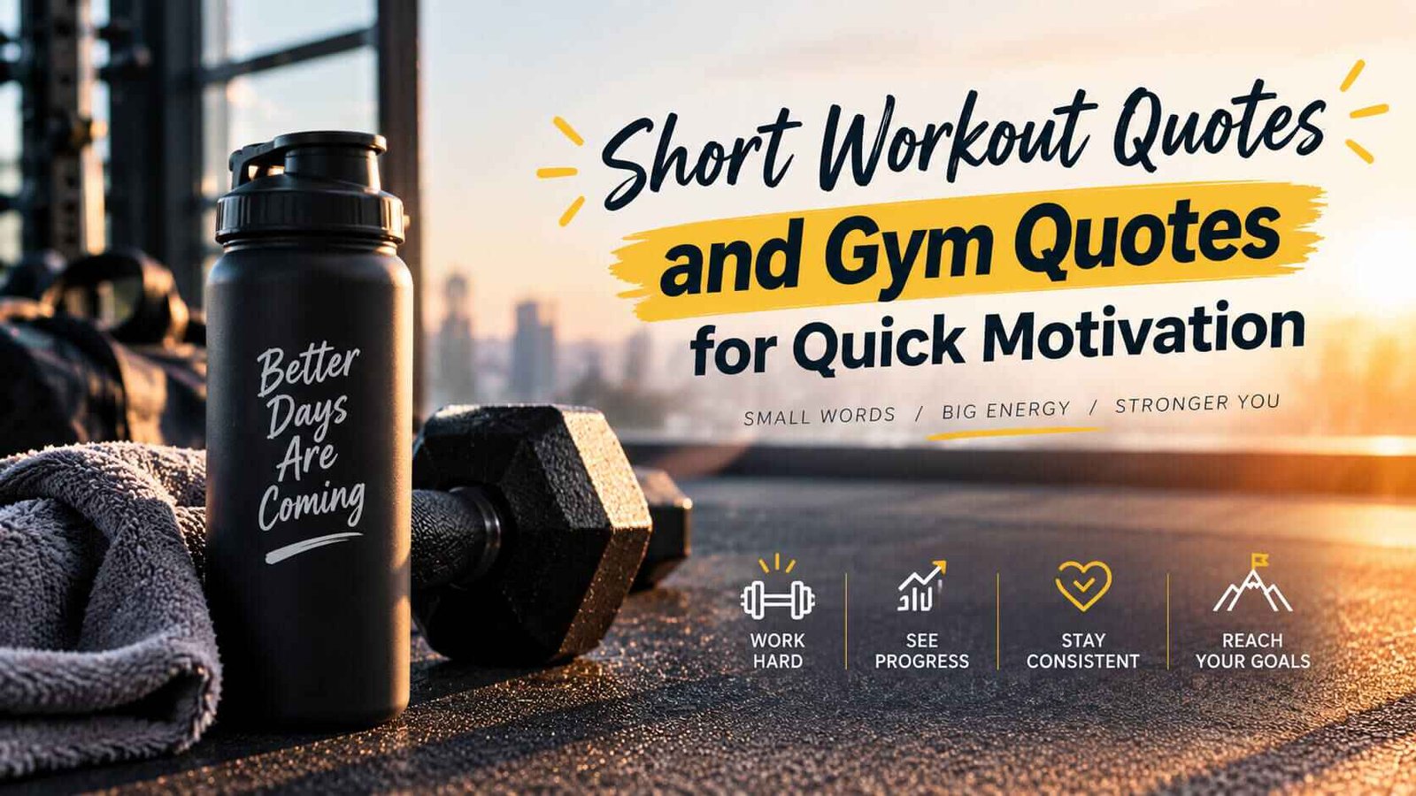 Short Workout Quotes and Gym Quotes for Quick Motivation