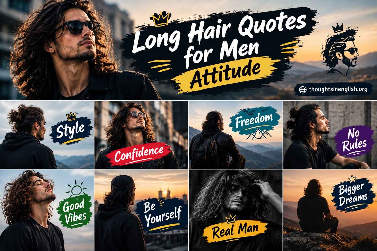 Long Hair Quotes for Man Attitude