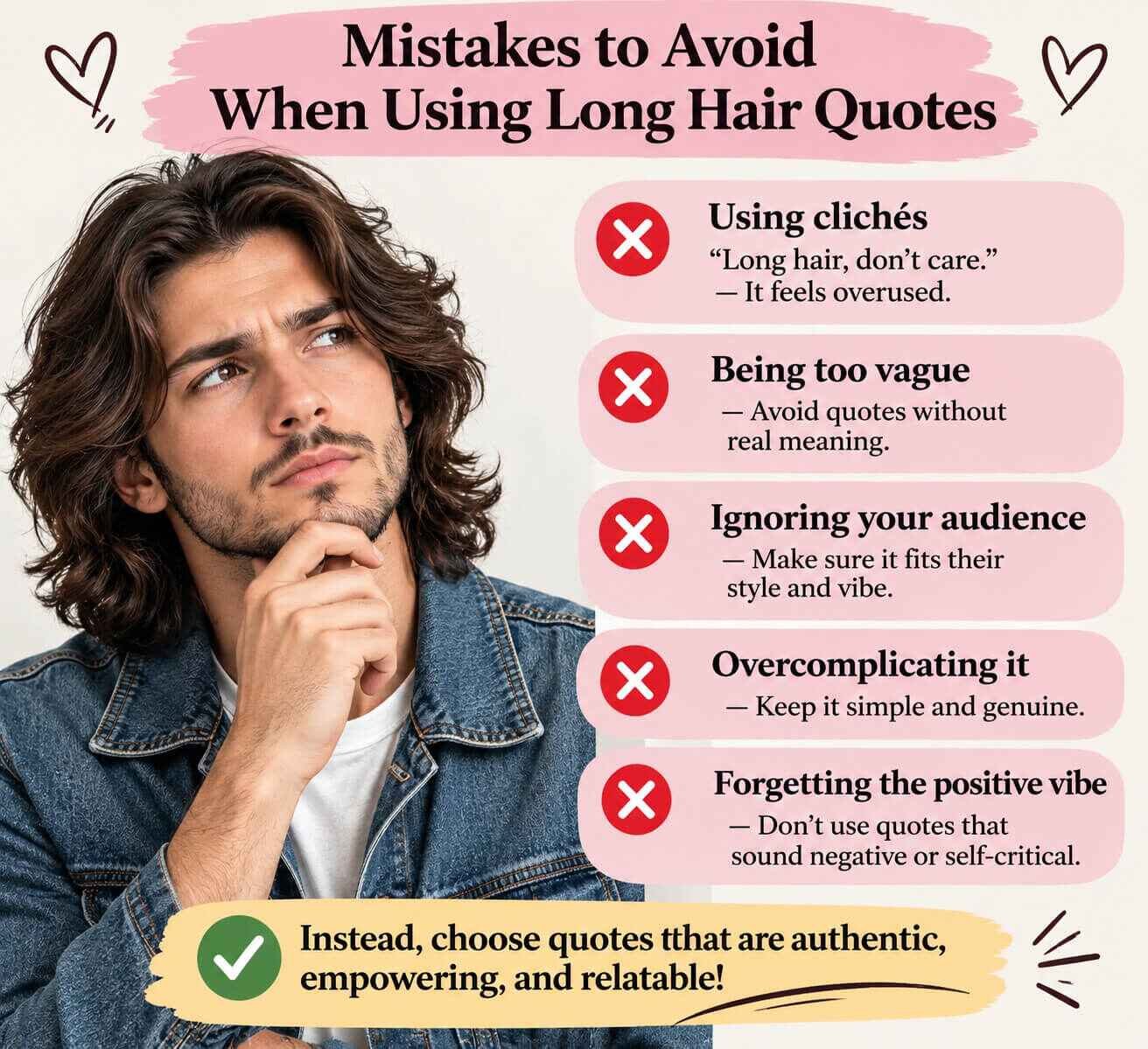 Mistakes to Avoid When Using Long Hair Quotes