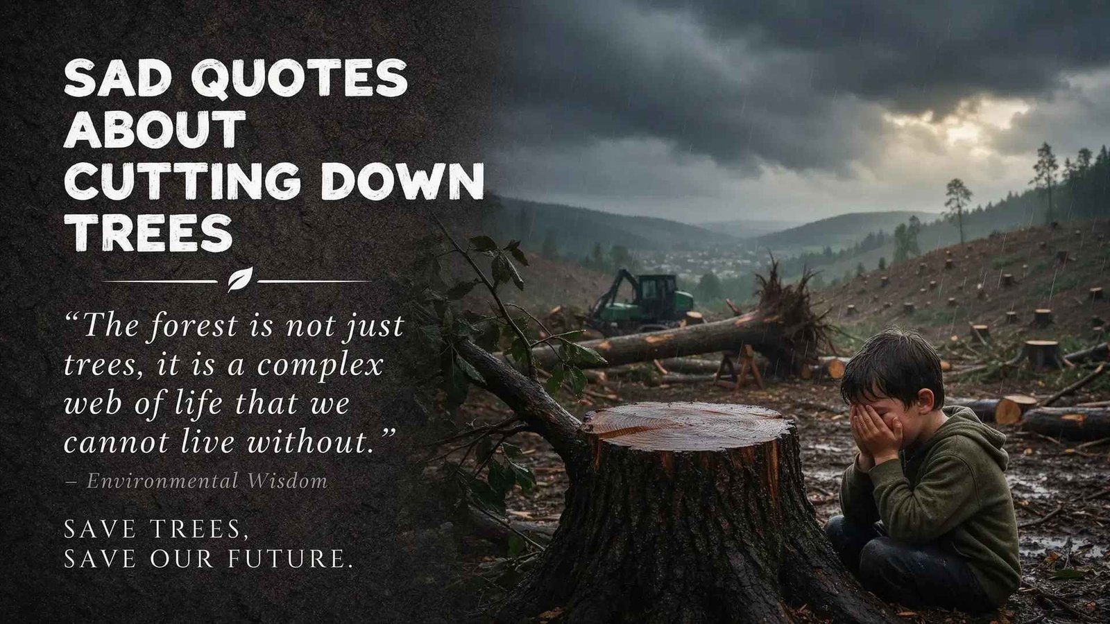 Sad Quotes About Cutting Down Trees