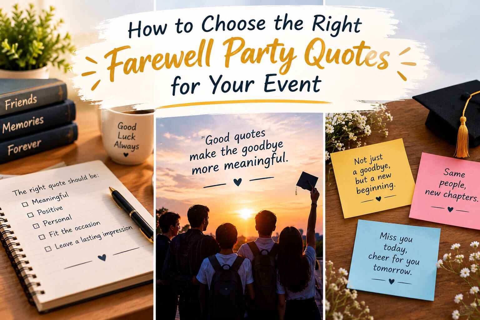 How to Choose the Right Farewell Party Quotes for Your Event