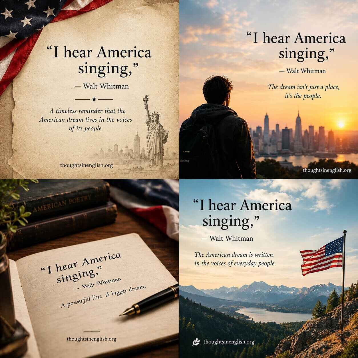 “I hear America singing”