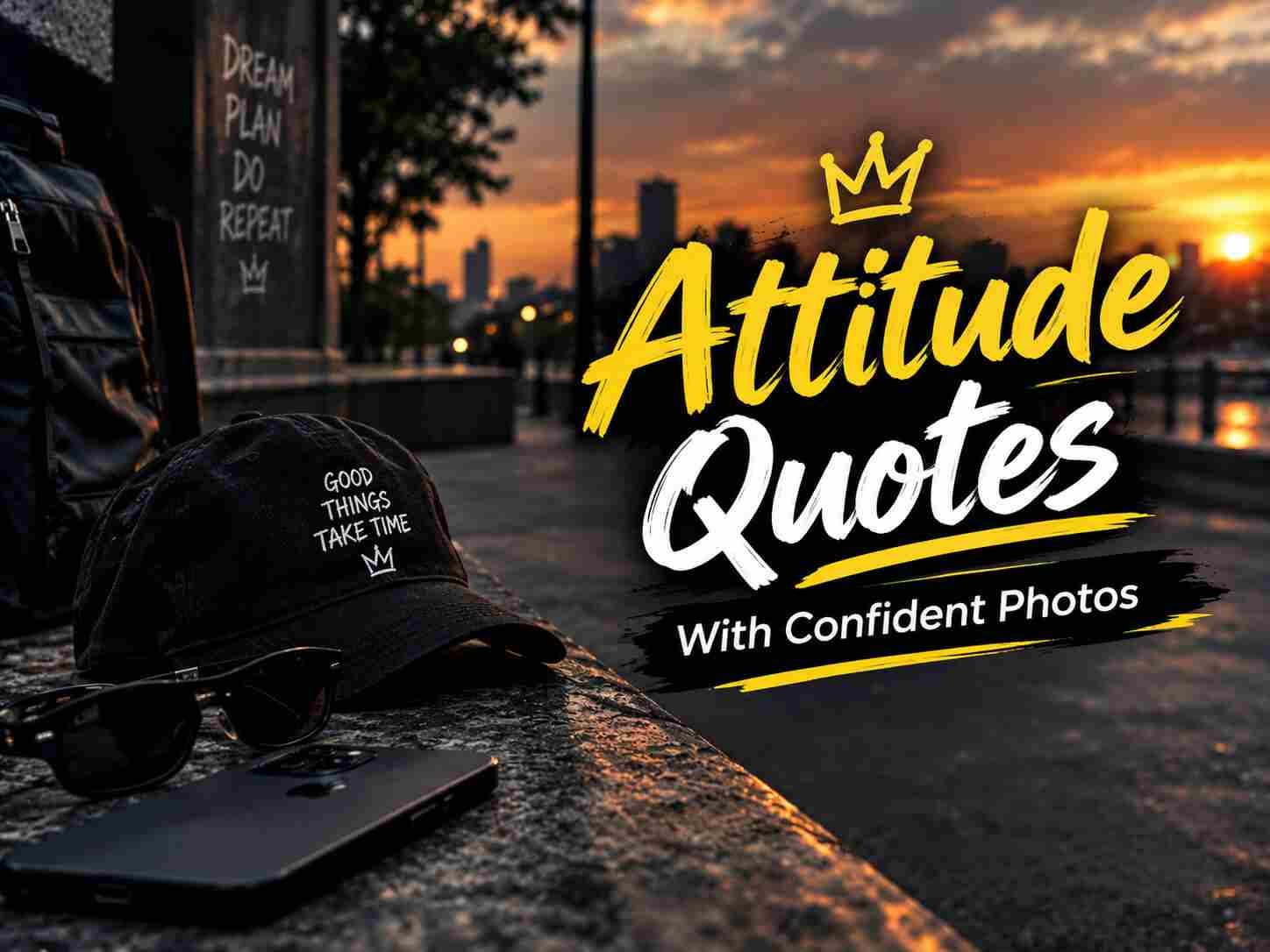 “attitude quotes with confident photo”.