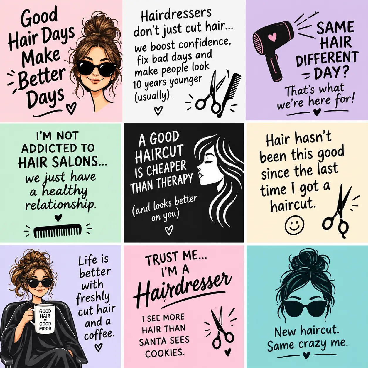 Funny Hair Salon and Haircut Quotes