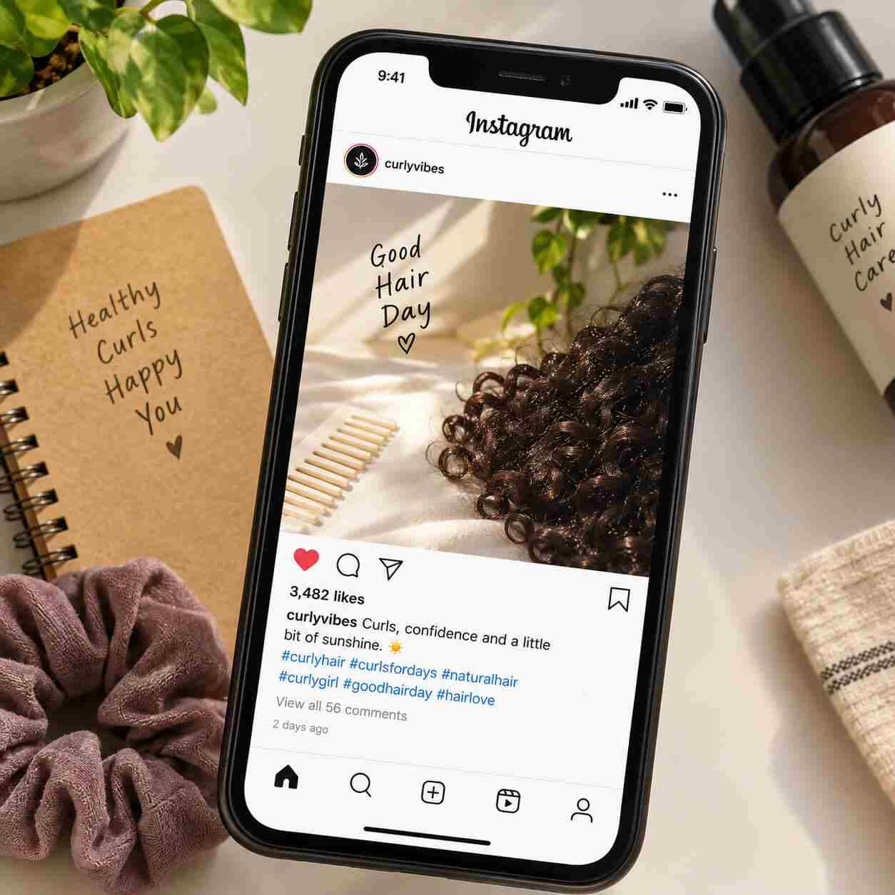 short curly hair caption and curl hashtags