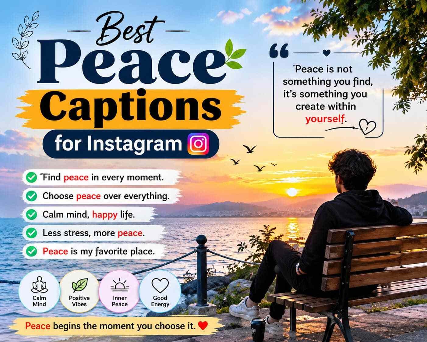 Best Peace Captions for Instagram