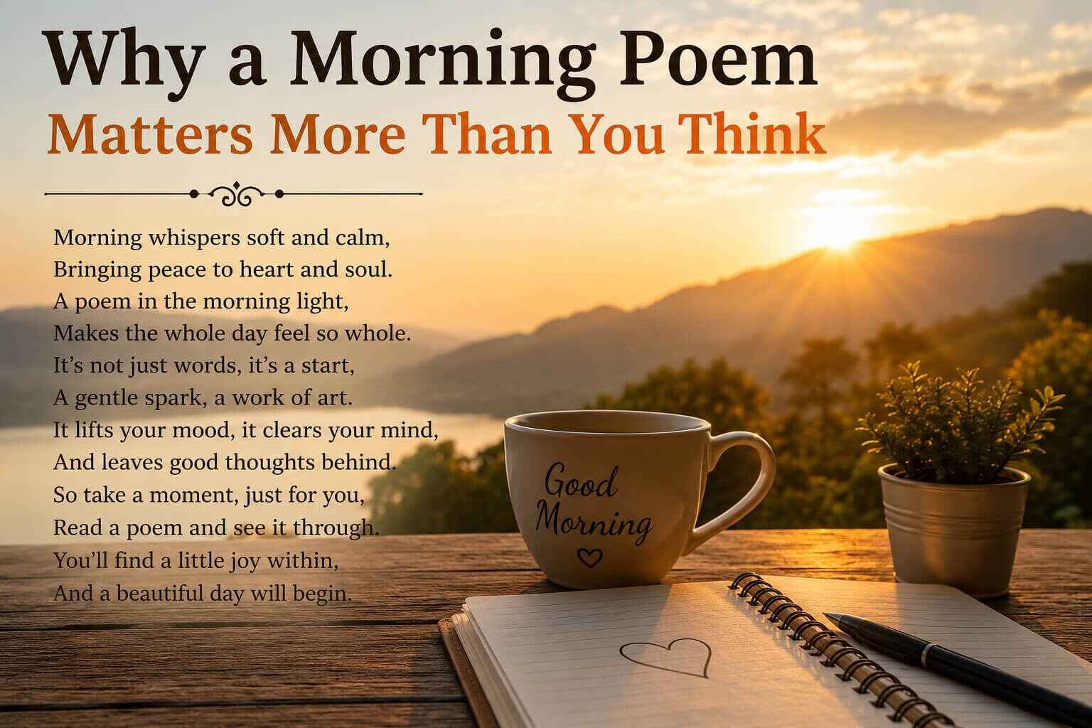 Why a Morning Poem Matters More Than You Think