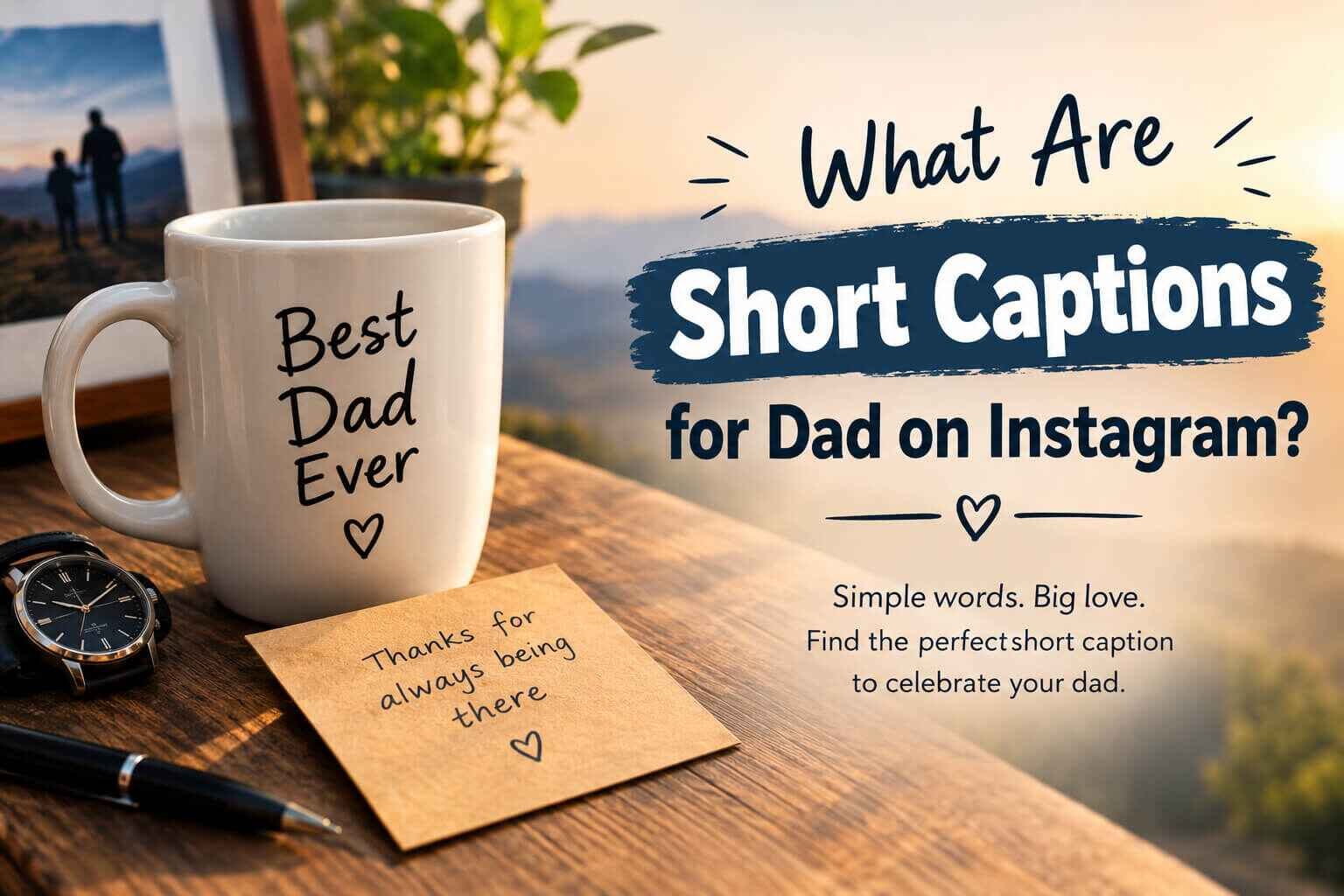 What Are Short Captions for Dad on Instagram?
