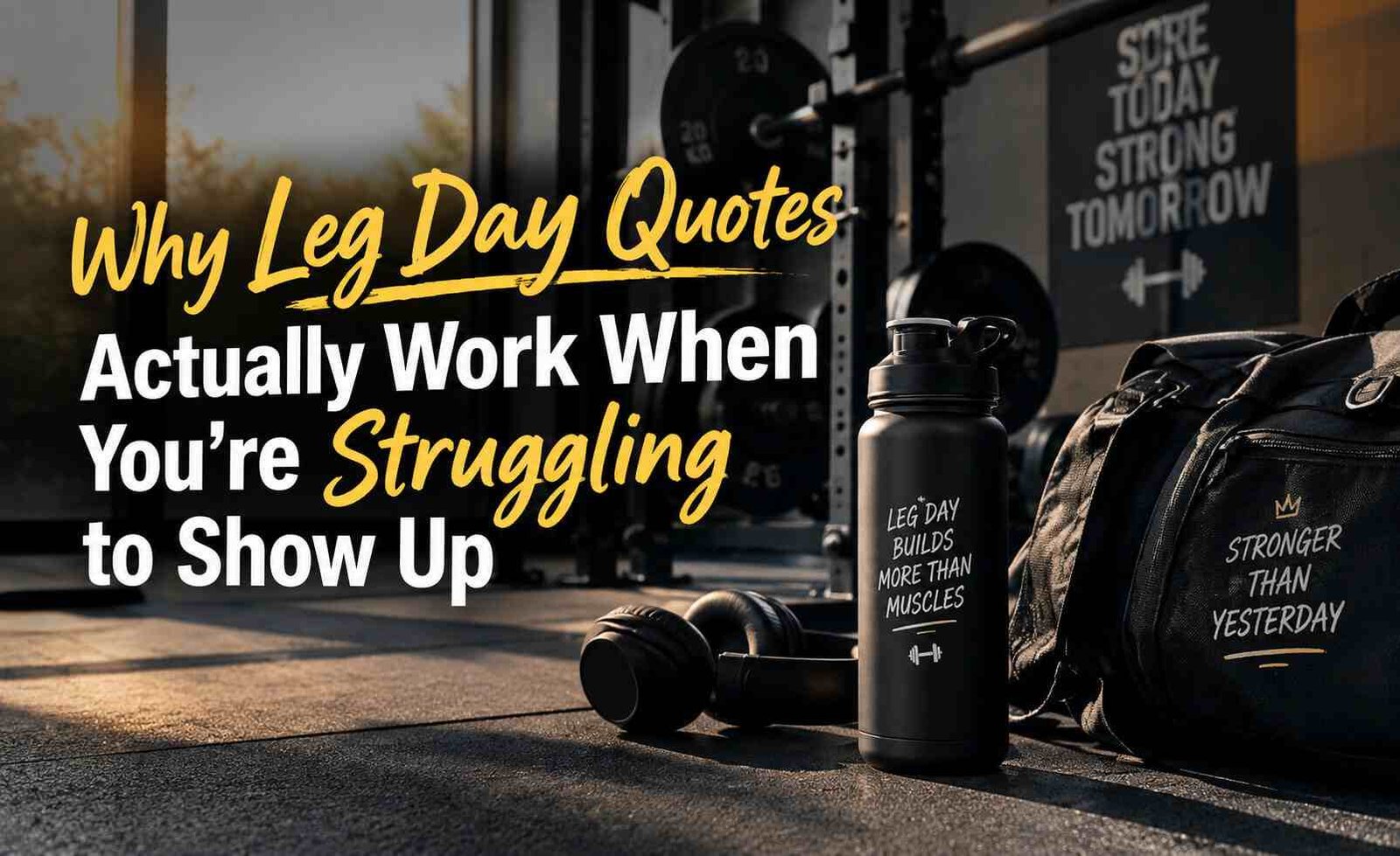 Why Leg Day Quotes Actually Work When You're Struggling to Show Up