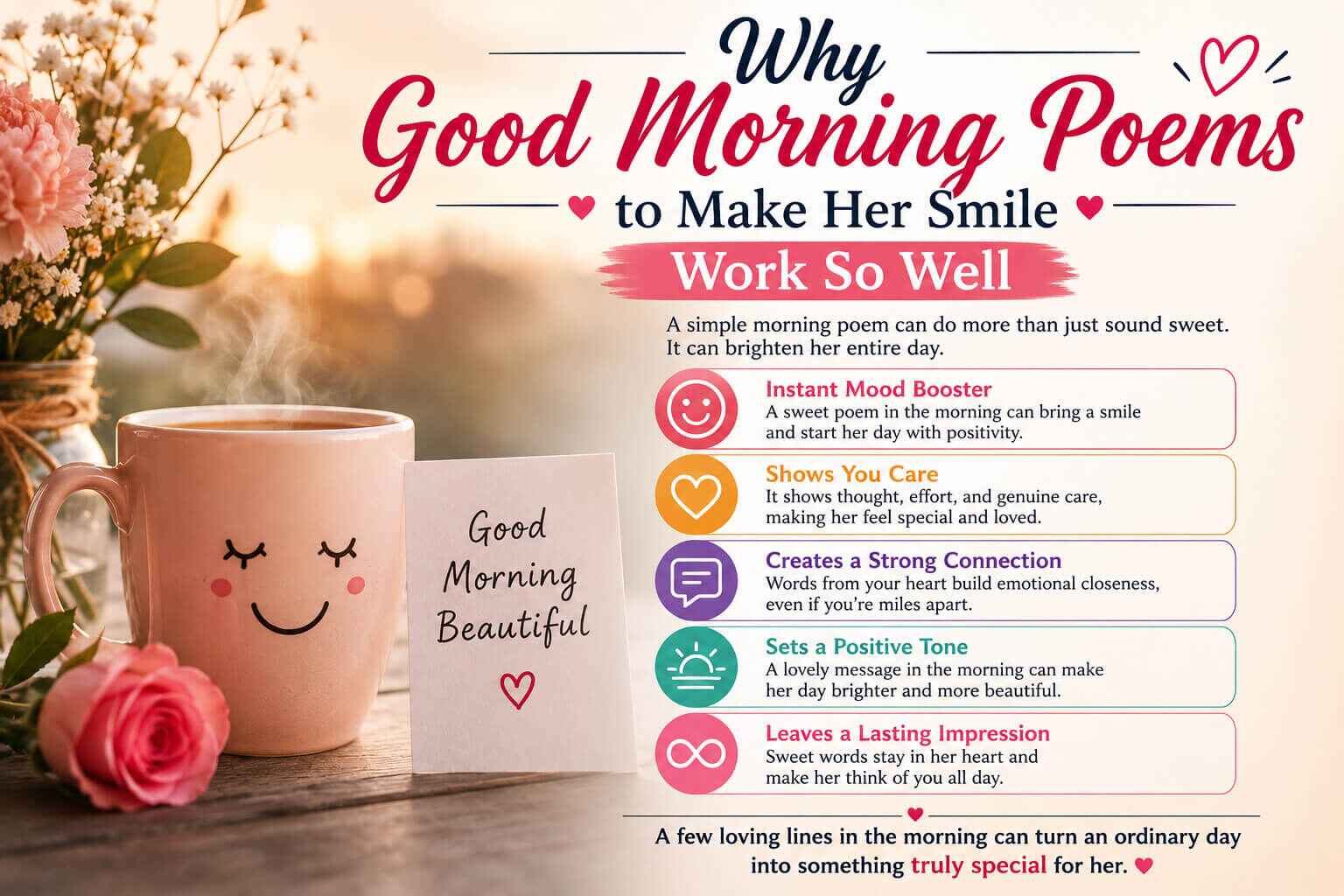 Why Good Morning Poems to Make Her Smile Work So Well