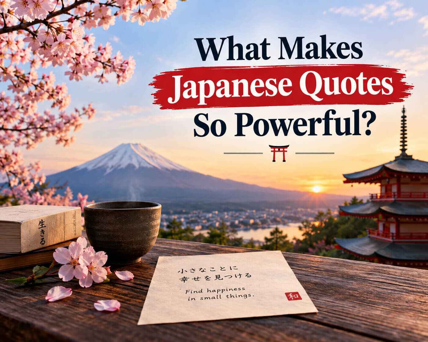 What Makes Japanese Quotes So Powerful?