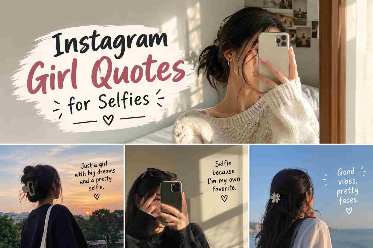 “instagram girl quotes for selfies”.
